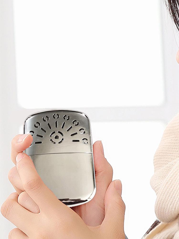 Портативная грелка для рук из цинкового сплава, многоразовая карманная грелка для рук, топливный нагреватель для охоты на открытом воздухе, кемпинга, рыбалки