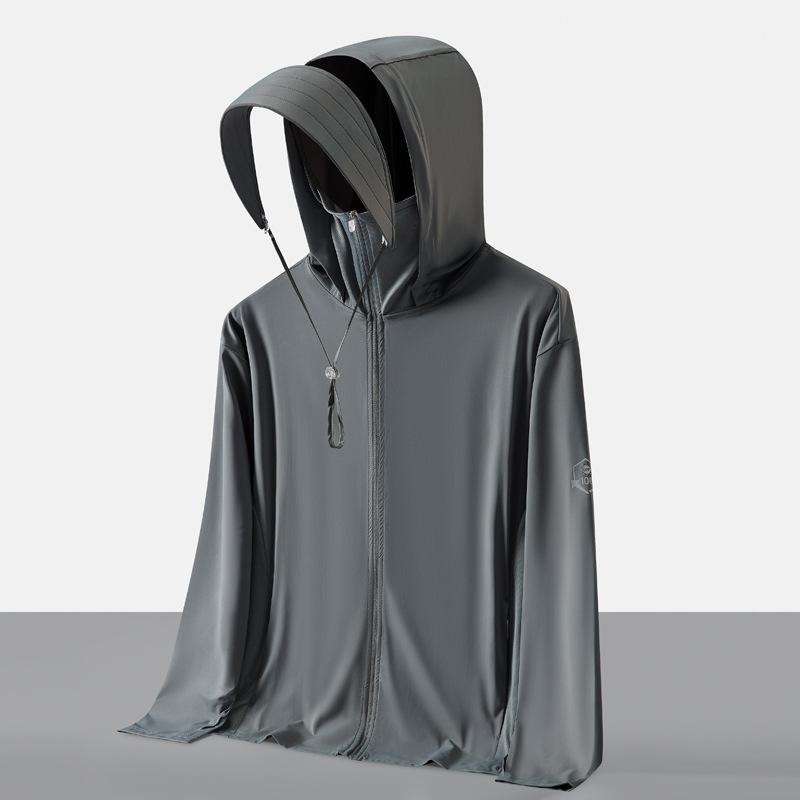 Wenhouu ice silk sunscreen clothing upf100 + women's original yarn sunscreen jacket men's fishing sunscreen clothing summer