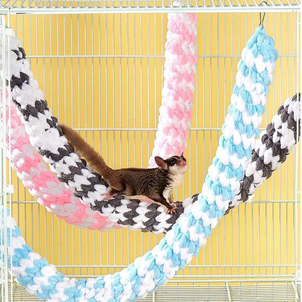 Thick Sugar Glider Climbing Rope Soft Hanging Rat Toy Pet Toy Hamster Swing Rope  Small Pets