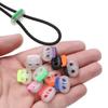 4mm Hole Double Holes Apparel Shoelace Button Cord Lock Bean Plastic Stopper Toggle Clip