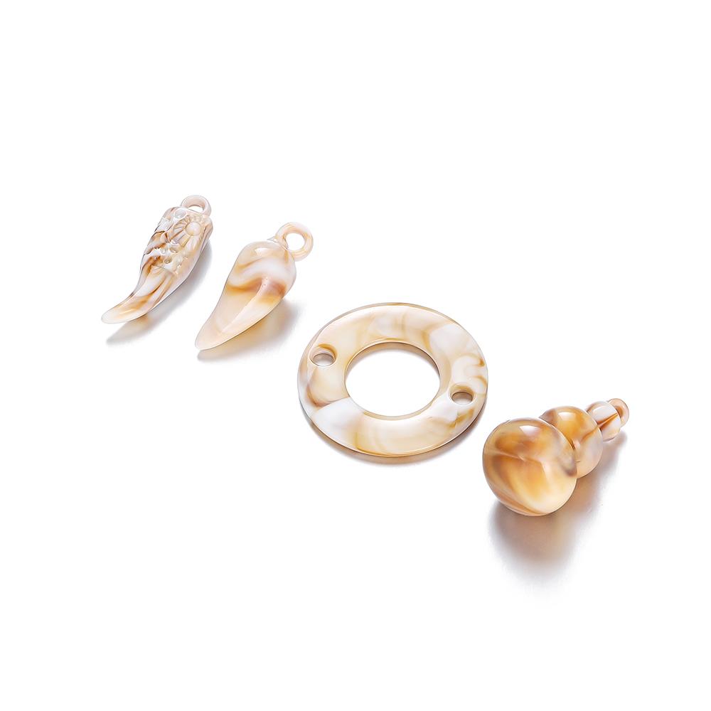 10/20Pcs/Lot Mix Acrylic Shell Conch Starfish Charm Pendants for DIY Women Earring Bracelet Necklace Jewelry Making Accessories