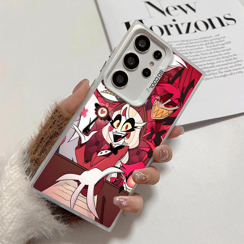 Шокирующее противоударное чехол-бампер для телефона Hazbin Hotel Anime для Samsung Galaxy S26 Edge S25 Ultra S24 FE S23 Plus S21 Противоударный Fundas