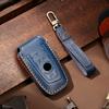 Key Case for Car Luxury Leather Fob Keychain Accessories For BMW CAS4 CAS1 1 2 5 7 Series X1 X3 X5 X6 X5M X6M Holder Keyring