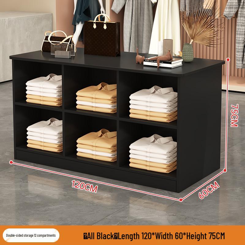 Double-Sided Clothing Display Table for Store Center