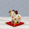 Yakushi Kiln Lucky Cat Bag Fulfillment of Wish Good Luck (Treasure Holder) (With Seal)