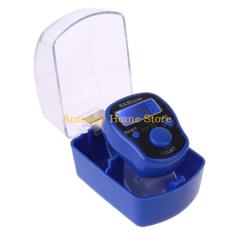 F26C Portable Wrist Digital Electronic Counter with LED Light and Sound Manual Reset Decompression Relaxation Finger Tool