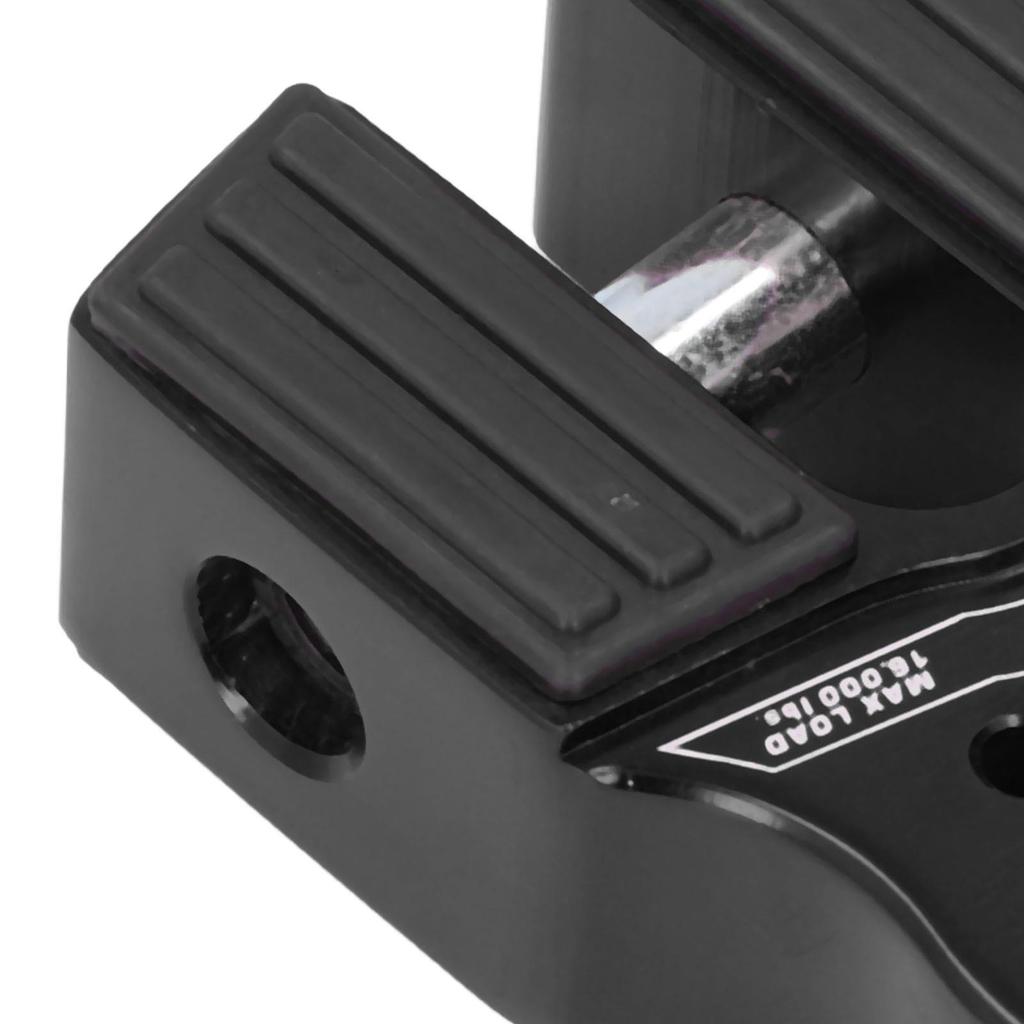 Flat Tow Hook Mount 16000lb Loading Wear Resistant Rustproof Winch Shackle Connector Mount with Rubber Side Guard for Trucks