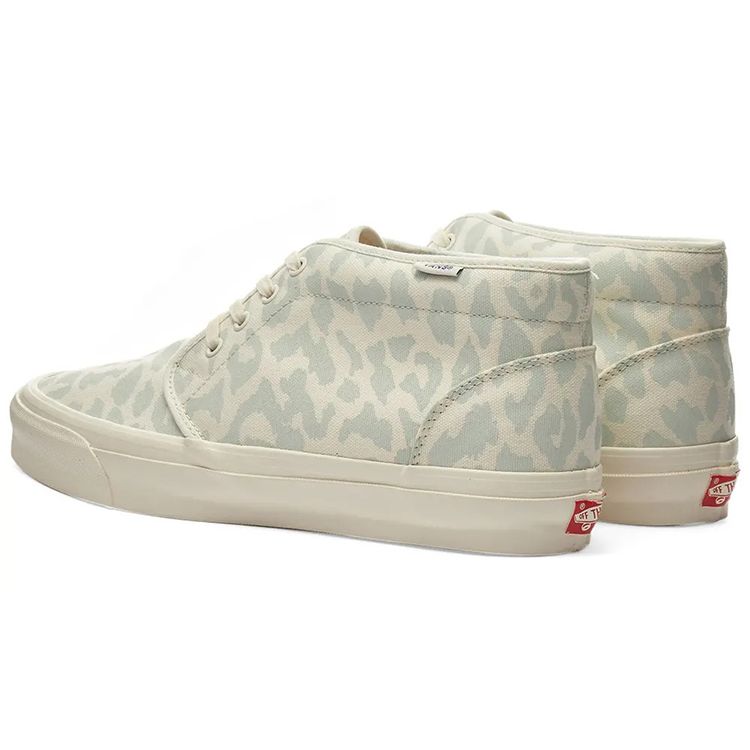 Vans Vault Og Chukka Lx Полувысокие Синие и Белые Леопардовые Мужские Кроссовки VN0A4U3G1YY