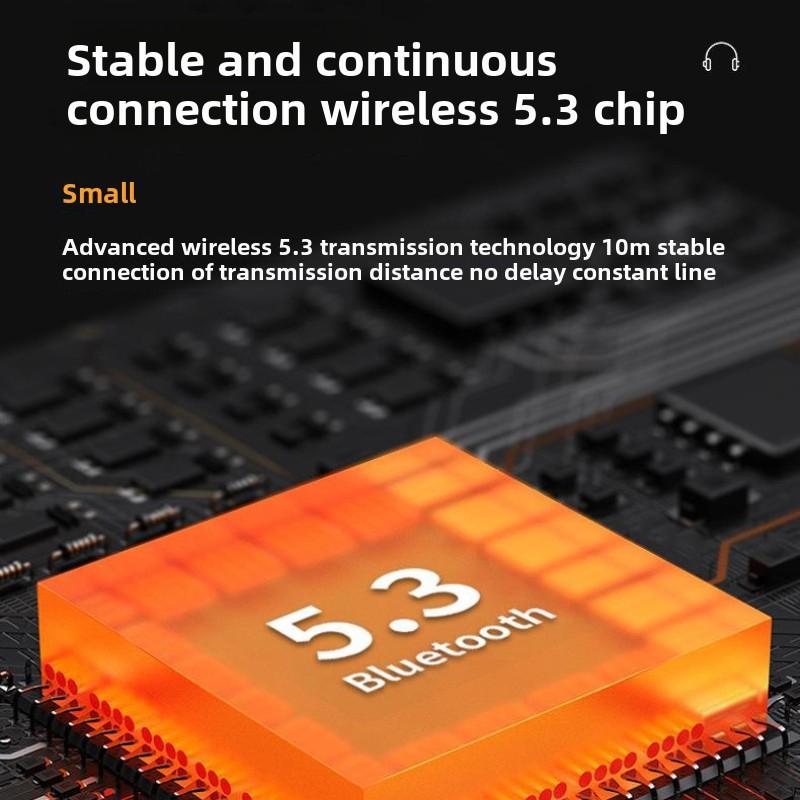 Новые беспроводные Bluetooth-наушники безболезненны, цифровой дисплей с движением защемления уха