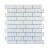 Remecle Kitchen Tile Sheets/Tile Stickers [Plump 3D Brick-Style Tile Stickers, Heat-Resistant, Waterproof, Easy To Apply, 25cm X 25cm, Brick White, 10
