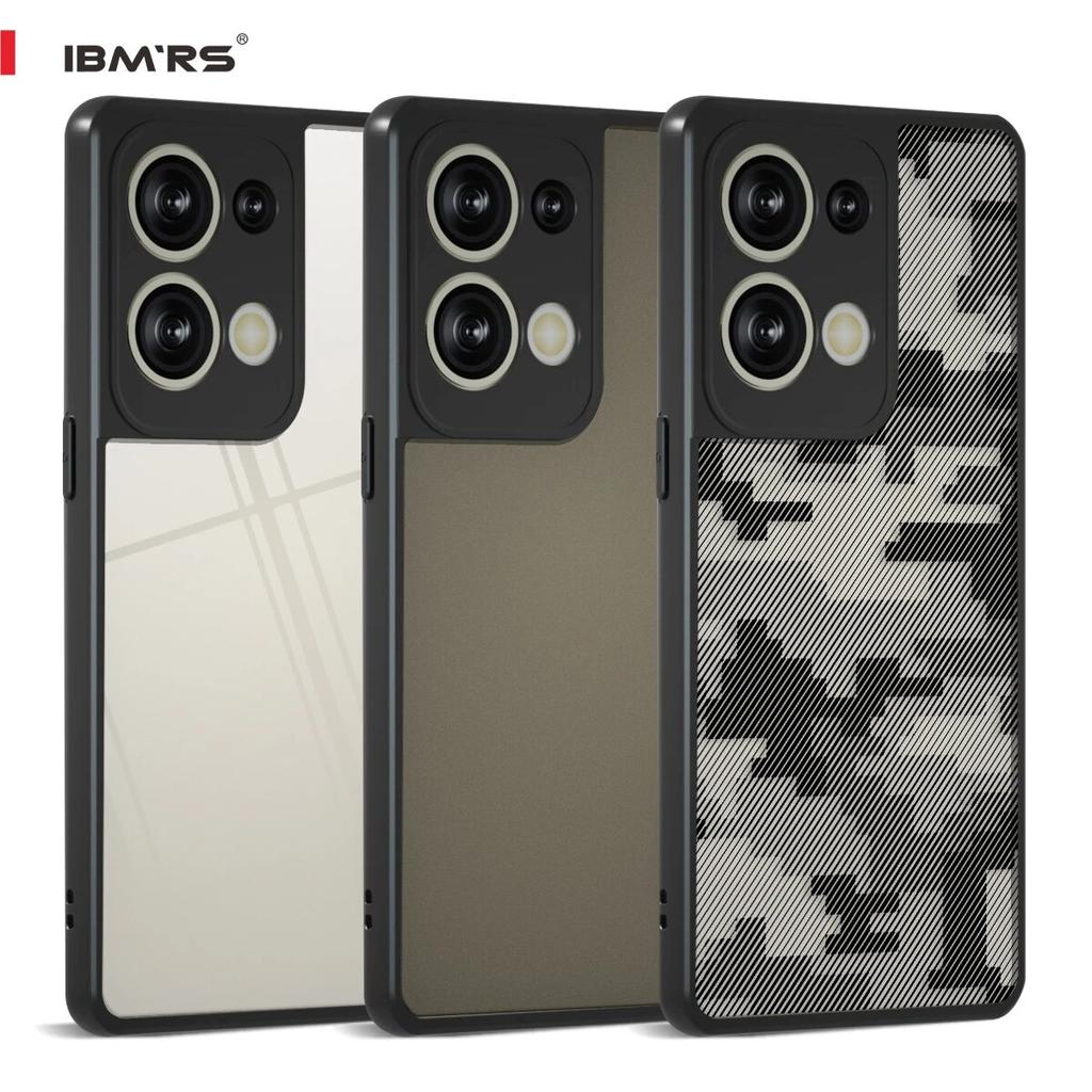 (Comes with Wrist strap)BMRS for Oppo Reno9 Pro+ Camo Clear Case, Shockproof Protective Cover