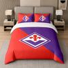 3Pcs Bedding SetFiorentina FC Soft Bed Sheet and Two Pillowcases Home Bedroom Decor
