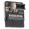 Адаптер для корпуса компьютера USB3.0 19P 20P на TypeE 90 градусов Угол передачи Реверсивный дизайн слота для карты Конвертер