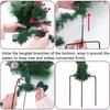 Yousheng Lighted Artificial Christmas Urn Filler Battery Powered Pre-lit Xmas Pine Trees with LED Lights And Tripod Stake Holiday Planter Filler