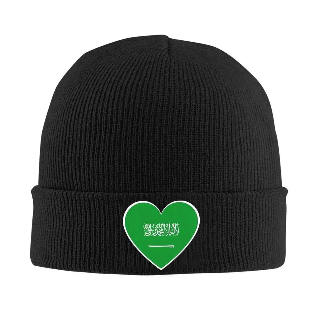 New Kingdom Of Saudi Arabia Emblem Knitted Hat Women Unisex Skullies Beanies Autumn Winter Fashion Hats Acrylic Flag Hip Hop M