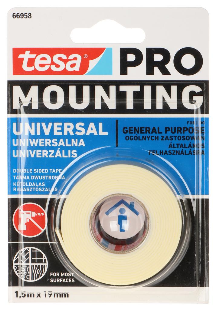 Double-Sided Mounting Tape Mounting-Pro/Universal/1.5X19 Tesa