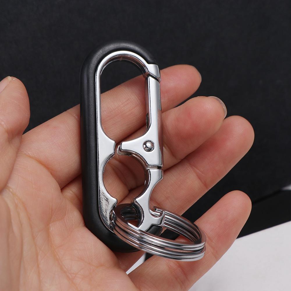 Key Ring Waist Buckle Car Keychain Car Key Holder Bottle Opener Key Chain Double Ring Keychain