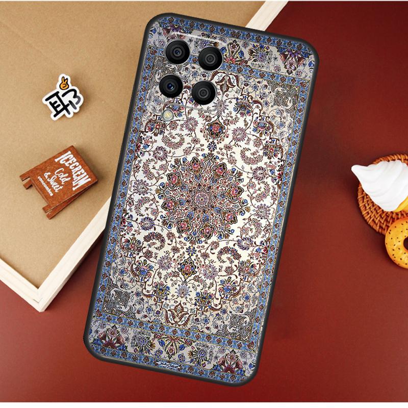 Persian carpet Floral pattern Case For Samsung Galaxy M16 M36 M56 M06 M52 M32 M12 M54 M34 M14 M35 M55 M15 M11 M31 M13 M53