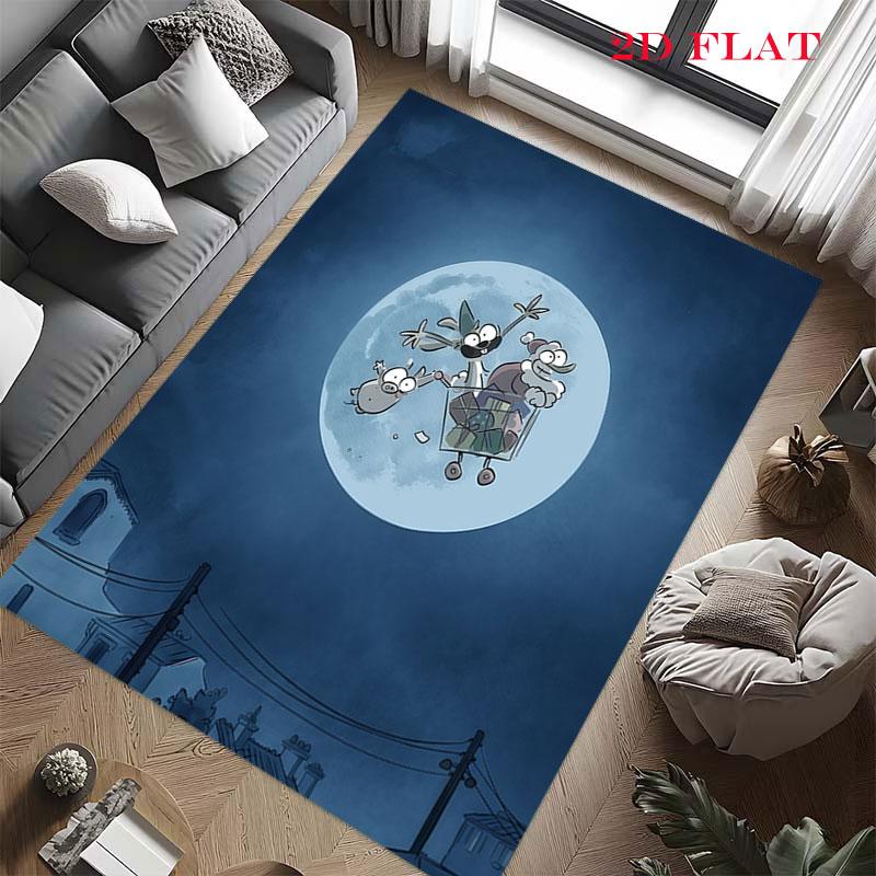 Big Bad Fox Charm Carpet Rug for Living Room Bedroom Home Sofa Decoration,Kids play Nonslip Floor Mat