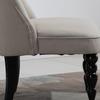 Armchair Living Room Lounge Chair Vintage Relax Chair with Wooden Legs Reading Chair with Linen Look, Upholstered Armchair for Bedroom Beige