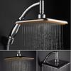 9 ''Metal Square Top Rainfall Shower Head W Extension Pipe Chrome Bathroom Set