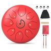 Raindrum Steel Tongue Drum, 8-Tone 6-Inch C Key Handpan Percussion Drum with Music Book and Mallets for Beginners, Meditation, Therapy, Concert, and Y