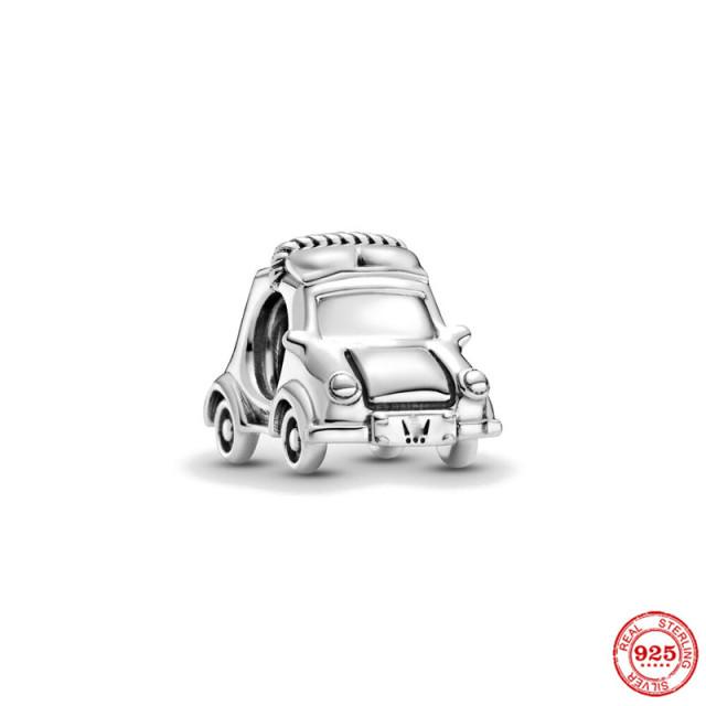 925 серебряных модных очаровательных бусин для оригинального браслета DIY ювелирных изделий