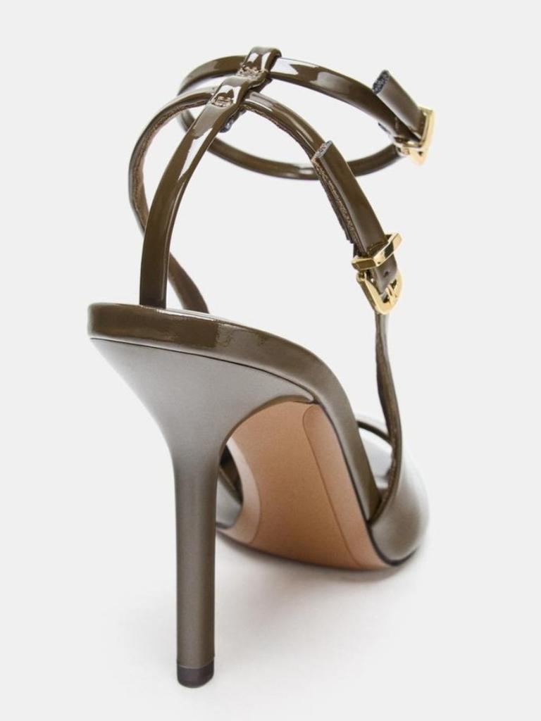 Fashion Elegant Peep Toe Ankle Strap Buckle High Heel Sandals Women Fashion Pointy Toe Thin Heel Designer Shoes Comfort Party Dress Shoe