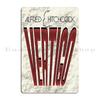 Vertigo Poster Minimalista Alfred Hitchcock James Stewart Kim Novak BY CALLISC  Metal Plaque Garage Designing Tin Sign Poster