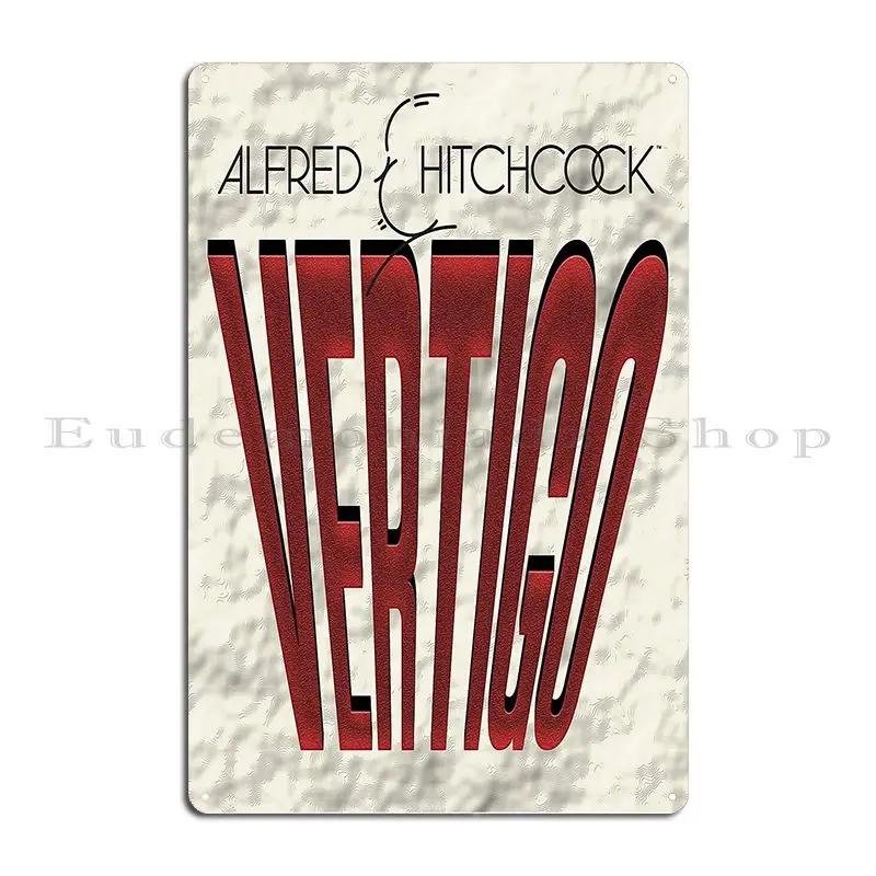 Vertigo Poster Minimalista Alfred Hitchcock James Stewart Kim Novak BY CALLISC Metal Plaque Garage Designing Tin Sign Poster