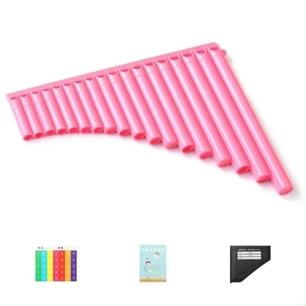 18 Pipes Pan Flute Portable Wind Instrument Beginner Friendly C Scale Panpipe Practice Instrument