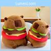 Plush Capybara Adorable Toy Burger Cartoon Girl Sleep Companion Gift Birthday