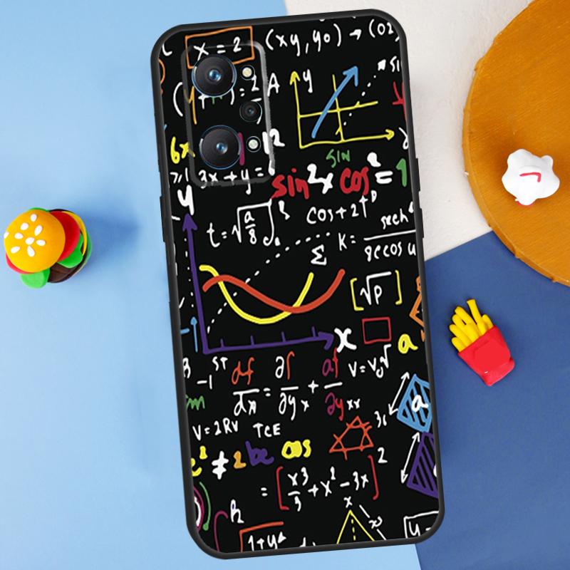 Mc2 With E=mc Math For Realme 14 13 12 10 11 Pro Plus GT 6 6T 5 GT7 Pro C55 C51 C21Y C25S C67 C75 C53 C61 Case