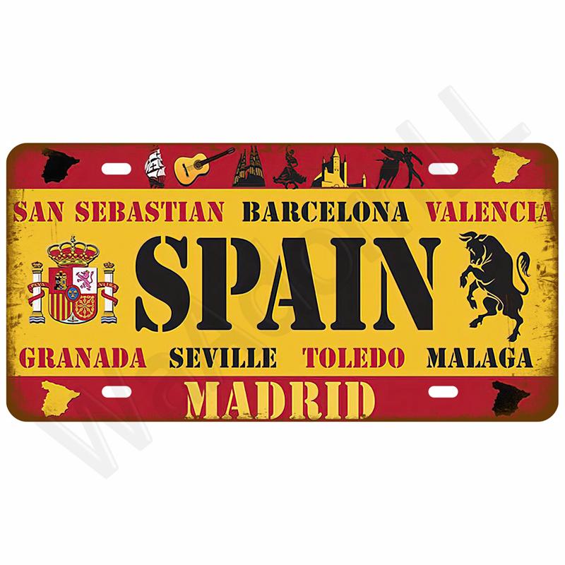 Retro Metal Sign Wall Art Mural Aesthetic Room Home Decor Items Poster Vintage Metal Plate Garage Decoration Tin Sign Plates Bar