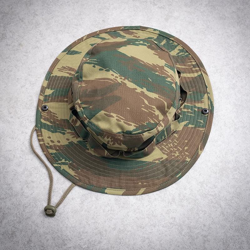 BEPAN Four Cluster Benny Hat M81 Woodland Outdoor Fisherman Hat Round Brimmed Hat