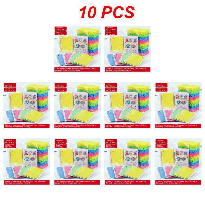 1~10 шт. чистящая губка RubsBrush Descaling Compress Clean Rub Sponge Wipe For Cooktop Pot Compressed Rubs Kitchen Cleaning