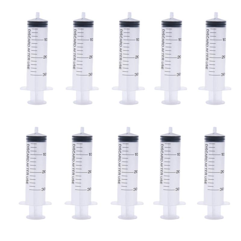 2-20Pcs 1ml-10ml Plastic Reusable Syringe For Measuring Nutrient Hydroponics Kithchen Tool