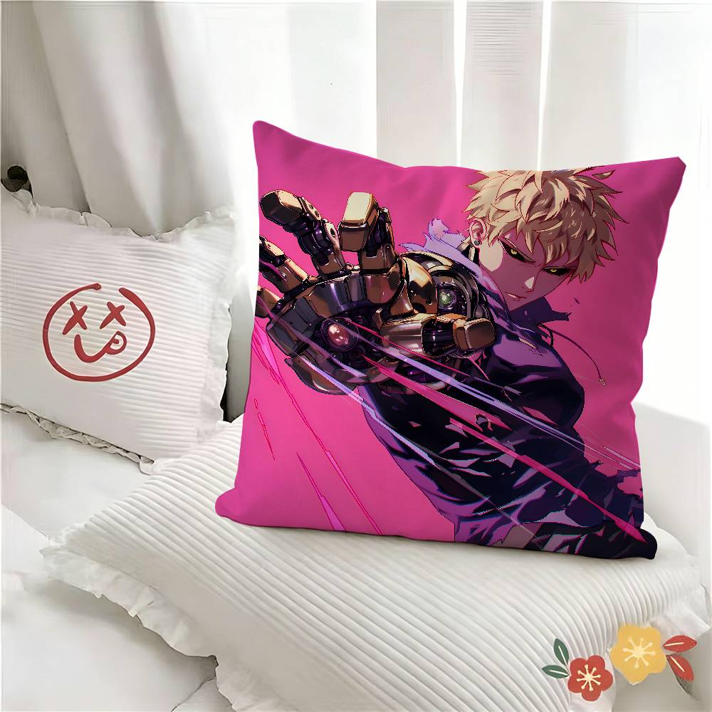 pc Anime OnePunch Man Pillow Case Fashion Square Pillowcase Bedroom Sofa Room Ins Decoration Leisure