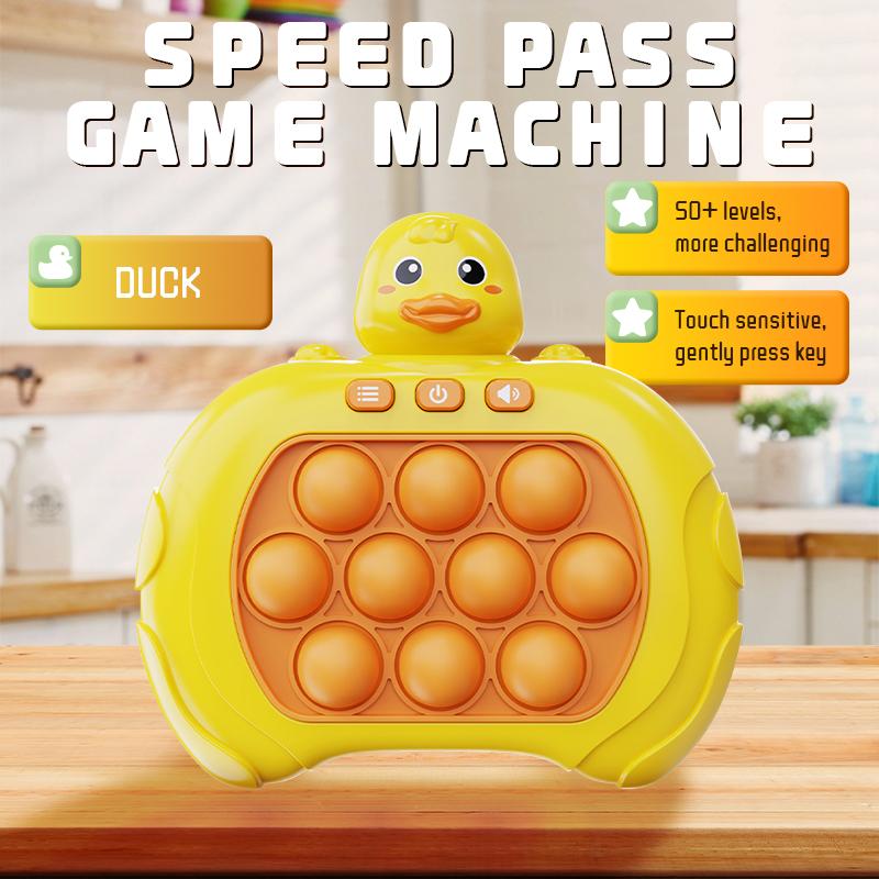 Электронный Quick Push Bubble Game Handle Toys Pop Up Light Fidget Fun Puzzle Антистрессовый игровой автомат Игрушки Подарки для детей и взрослых