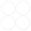 4Pcs 17 Inch Wheel Rim Protector Ring Aluminum Alloy Self Adhesive Wheel Rim Guard Trim Ring for