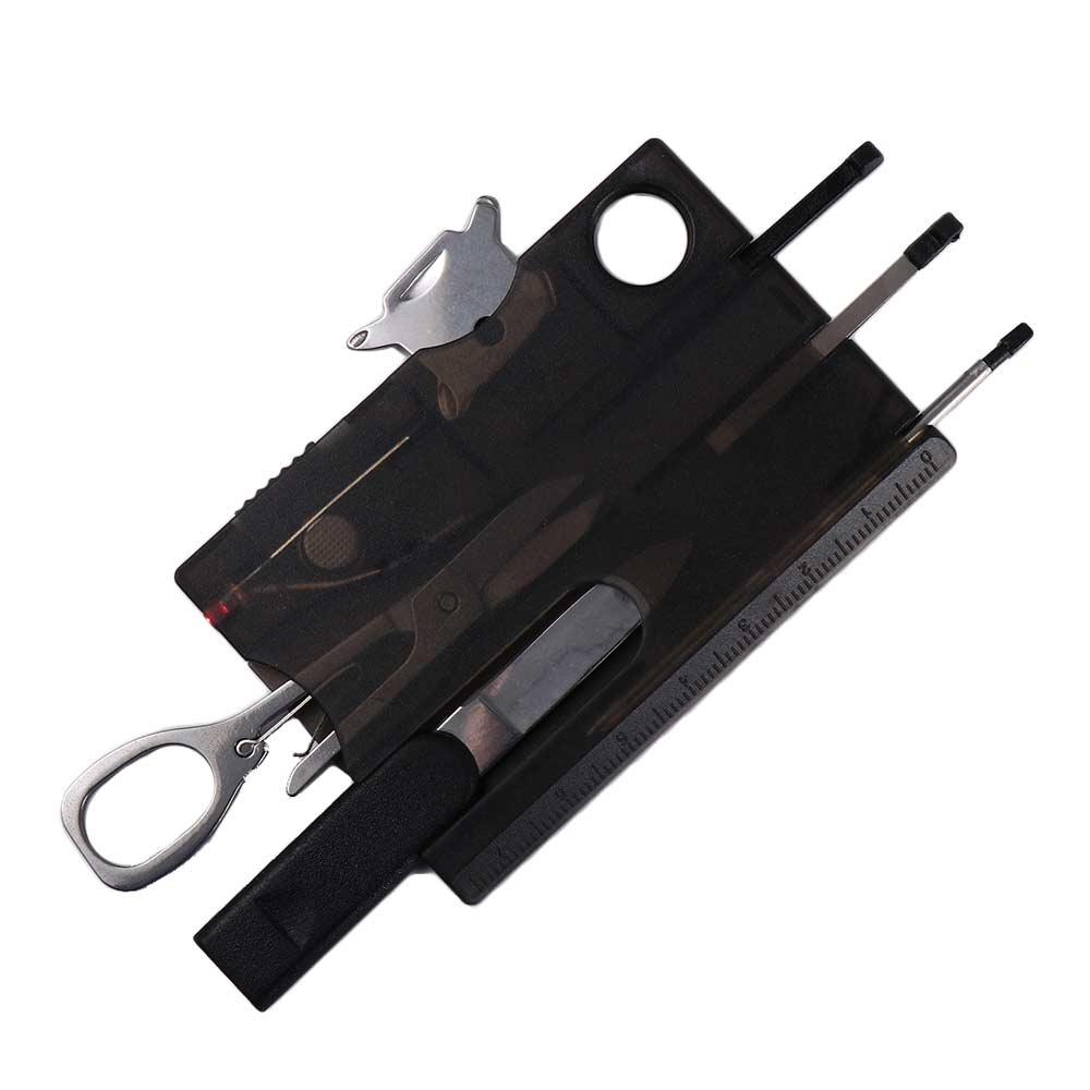 LED Light Magnifier EDC Tool Gear Multi Tool Card Card Multi Tool 12 In 1 Pocket Credit Card