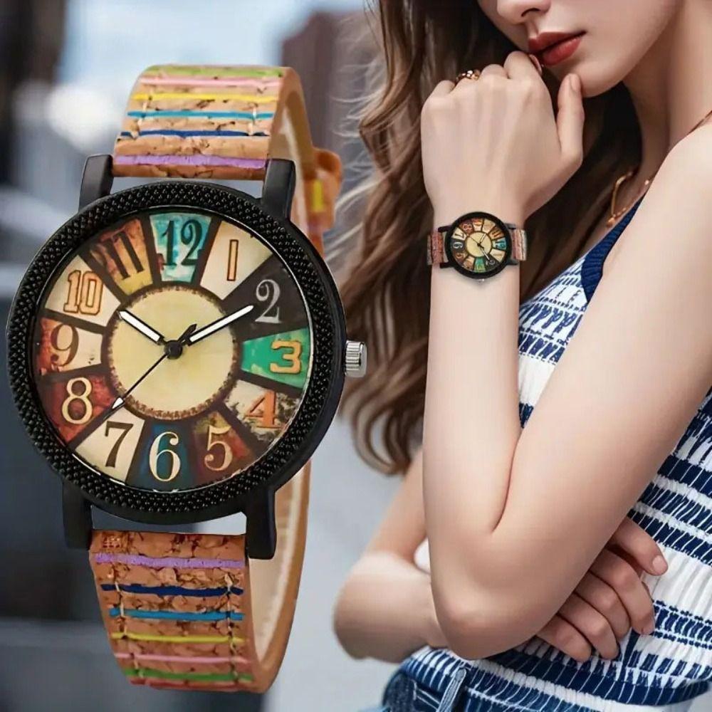 Rainbow Color Wrist Watches Boho Style Bohemian Watch Creative Gift Quartz Watch Women Girls