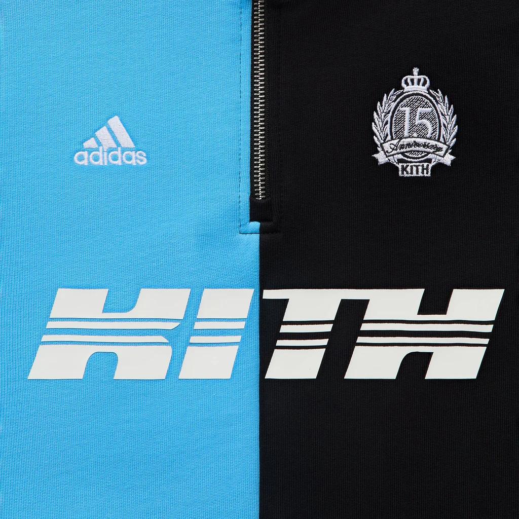 Kith x Messi For Adidas Fleece Quarter Zip Night Navy Men Tops Blue ADKR2735