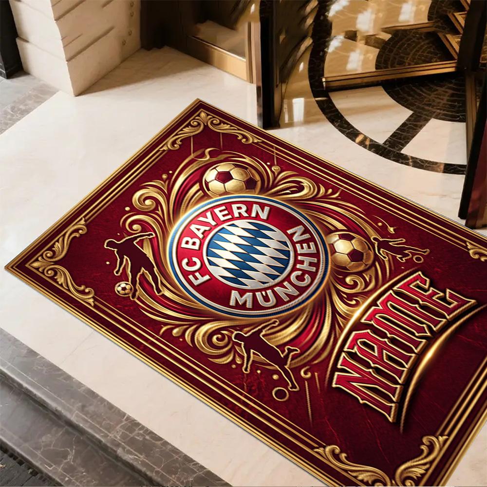 Bayern Munich Crest Art Floor Mat Perfect for Dormitory Balcony Decorate room Foyer Antislip Carpet Office home decor Perfect Gift for Women/Men