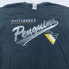 Винтажная футболка PITTSBURGH PENGUINS 90-х годов РАЗМЕР М/Л хоккей на льду НХЛ пенсильвания