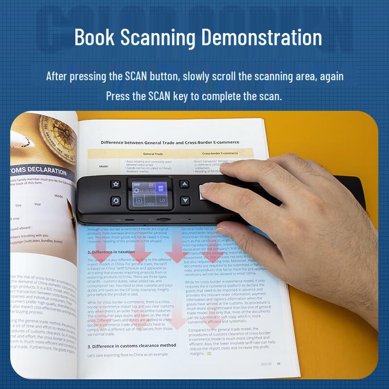 NTEUMM Portable A4 HD Double-Sided Scanner Pen