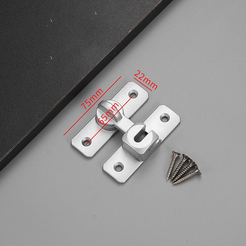 Защелка для двери Дверные засовы Домашняя безопасность Сверхпрочный цинковый сплав 90 180 градусов Легкая установка Замок для раздвижной двери Противоугонный замок