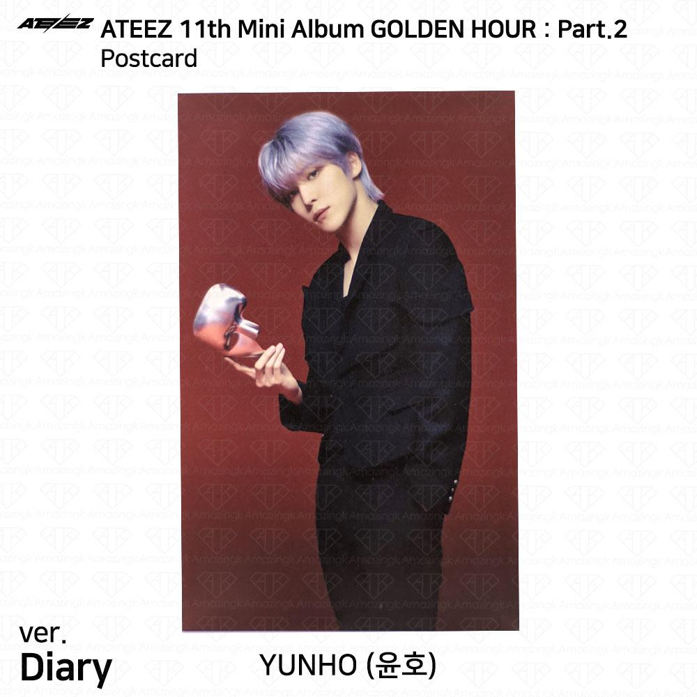 ATEEZ 11-й мини-альбом Golden Hour Pt.2 To Diary For Ver Фотокарта Почтовая открытка