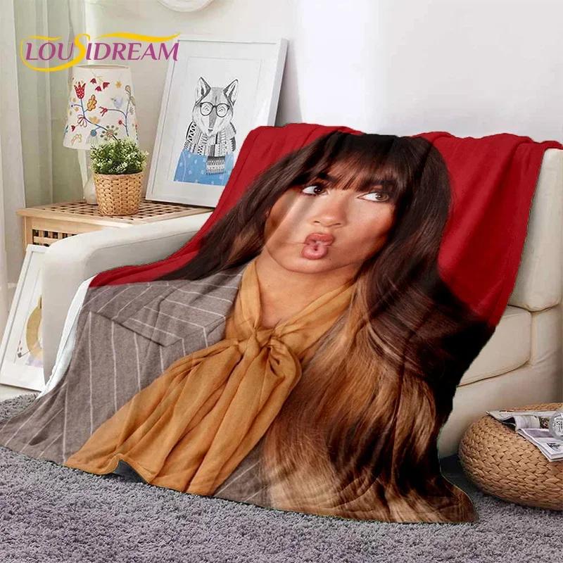 3D Cute Aitana Spanish Singer Soft Flannel Blanket for Beds Bedroom Sofa Picnic,Throw Blanket for Cover Outdoor Leisure Nap Gift