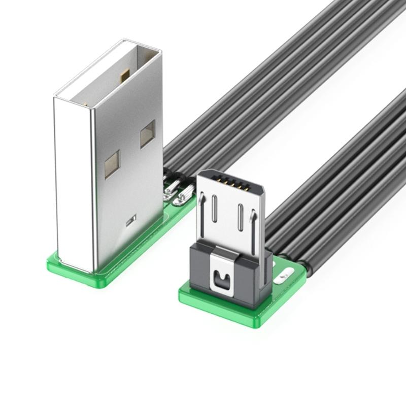 Прямой угол 90 градусов USB на USB 5-контактный кабель питания с изгибом вниз 8 Длин для эффективной зарядки Поддерживает синхронизацию данных 480 Мбит/с